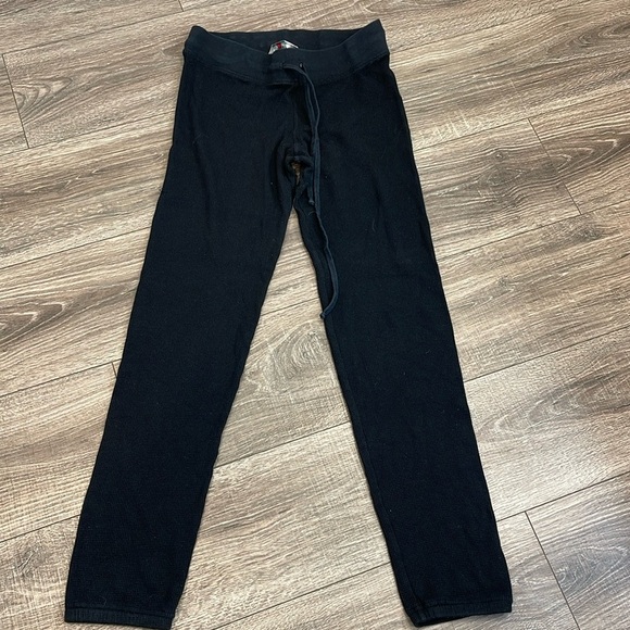 Hard Tail Black waffle joggers with Tie waist - size small - Picture 1 of 3